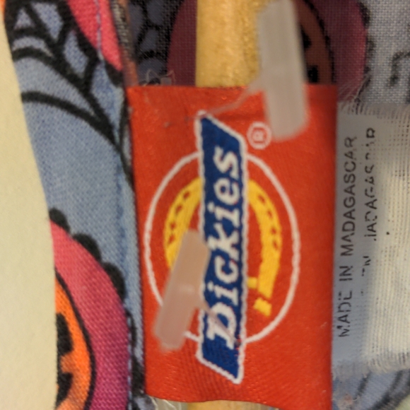 Dickies 100% Cotton Cute Halloween Print Short Sleeve Scrub Top - Picture 5 of 10